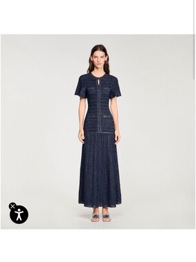 Sandro navy dress size L